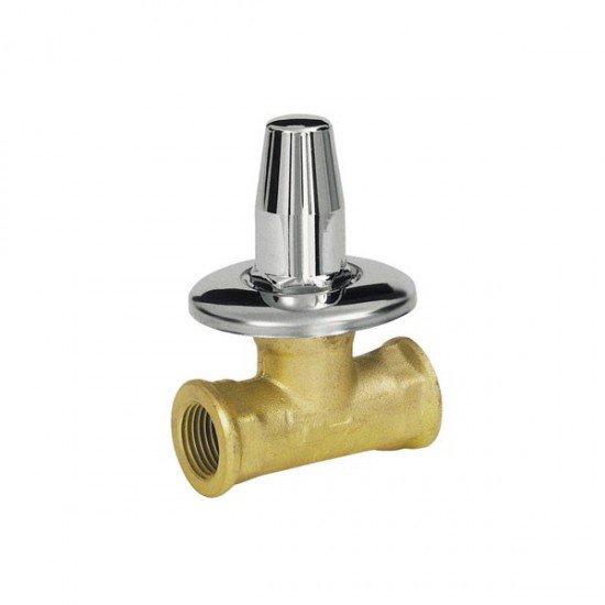 Ventil s niklovanom kapom 1/2” UNITAS